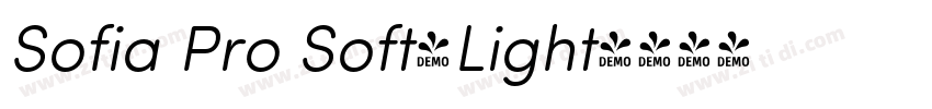 Sofia Pro Soft-Light字体转换
